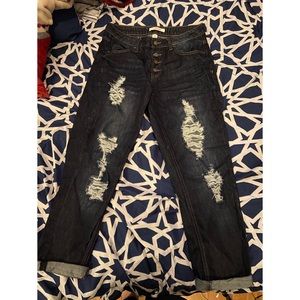 Charlotte Russe distressed jeans